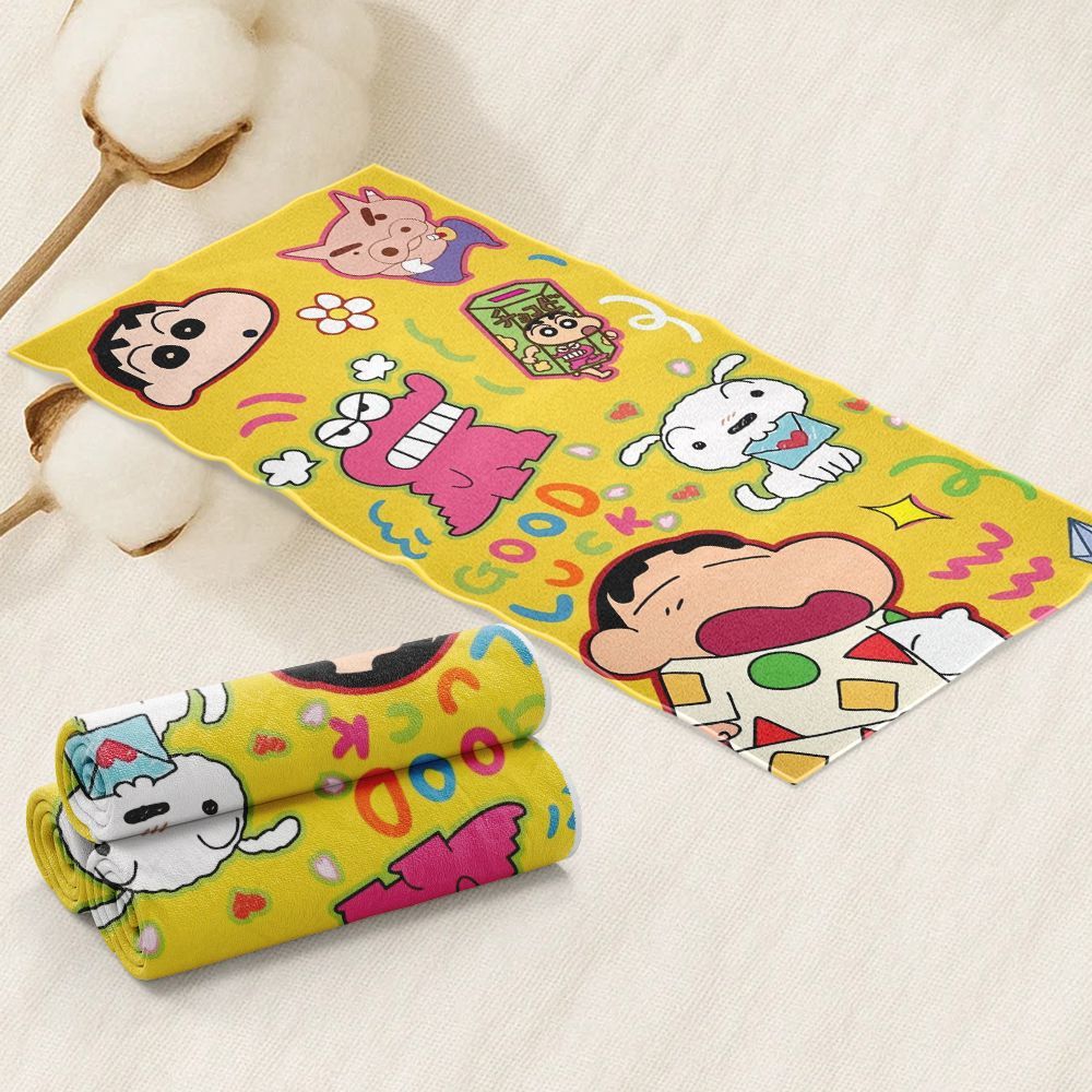 Home Textiles Face Towel - 귀여운 만화 캐릭터 크레용신짱 세안용 목욕