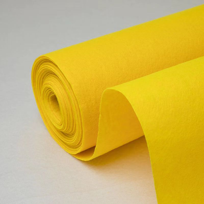 Home Textiles Exhibition - 결혼 축하 무대용 노란색 일회용 카펫,