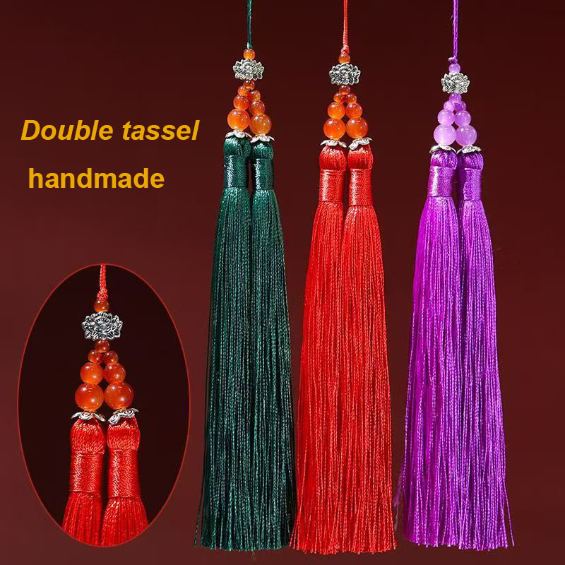 Home Textiles Suppliers In Usa - 1/2개 15cm 더블 태슬 브러쉬 펜던트
