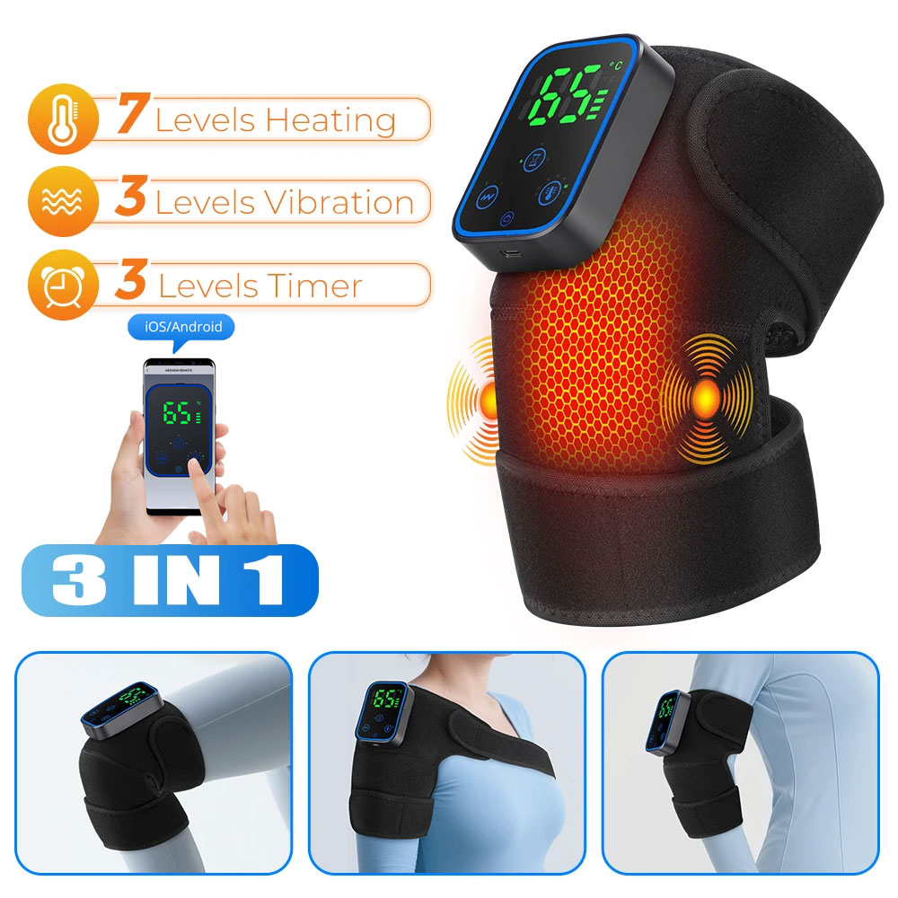 Heated Pad Electric - 3-IN-1 무릎 마사지기 APP 제어 그래핀