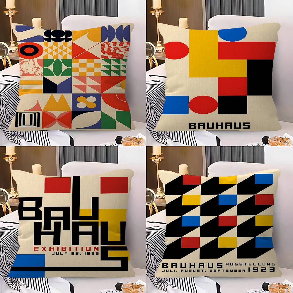 Home Textiles Exhibition - 추상적인 바우하우스 전시회 쿠션 커버 자동차용