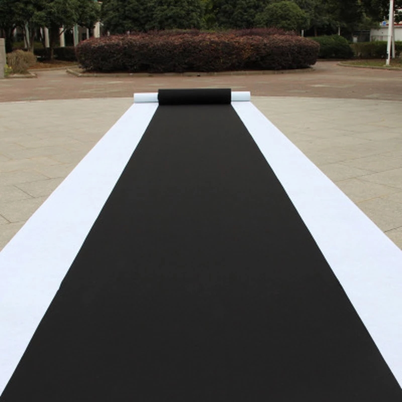 Home Textiles Exhibition - 전시실용 와이드 블랙 카펫, 일회용 장식,
