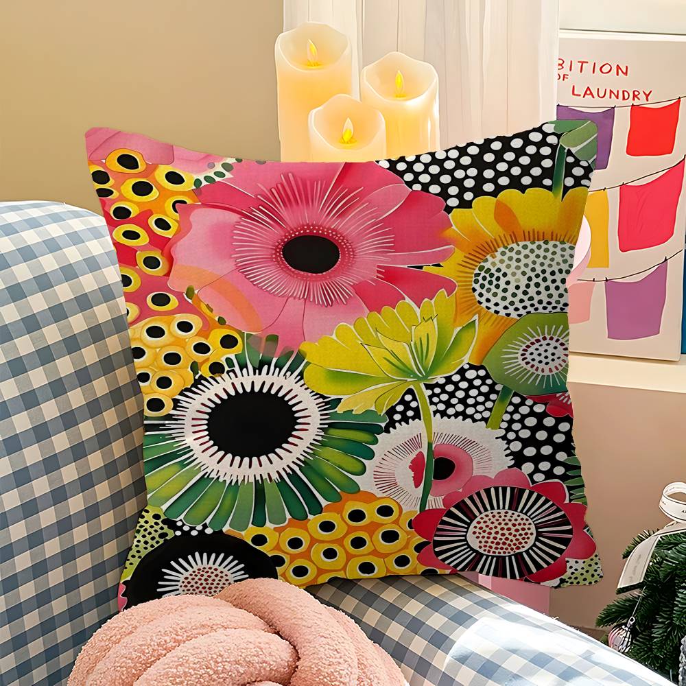 야요이 쿠사마 미술 전시회 호박 꽃 베개 쿠션 커버 베 - Home Textiles Exhibition 리뷰 및 가격