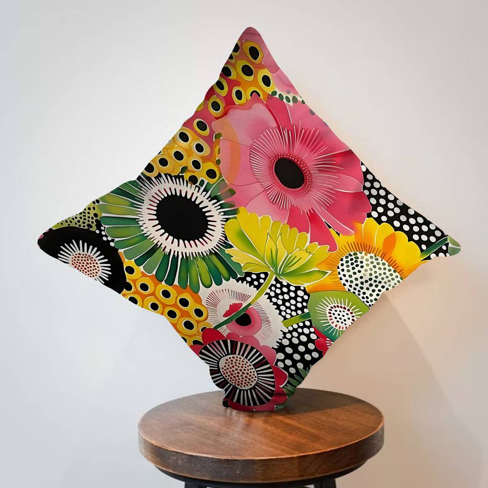 야요이 쿠사마 미술 전시회 호박 꽃 베개 쿠션 커버 베 - Home Textiles Exhibition 리뷰 및 가격