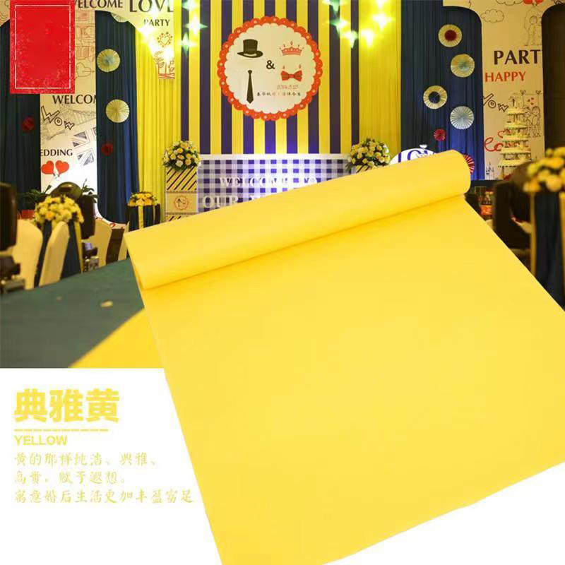 결혼 축하 무대용 노란색 일회용 카펫, 축제 전시회,  - Home Textiles Exhibition 리뷰 및 가격