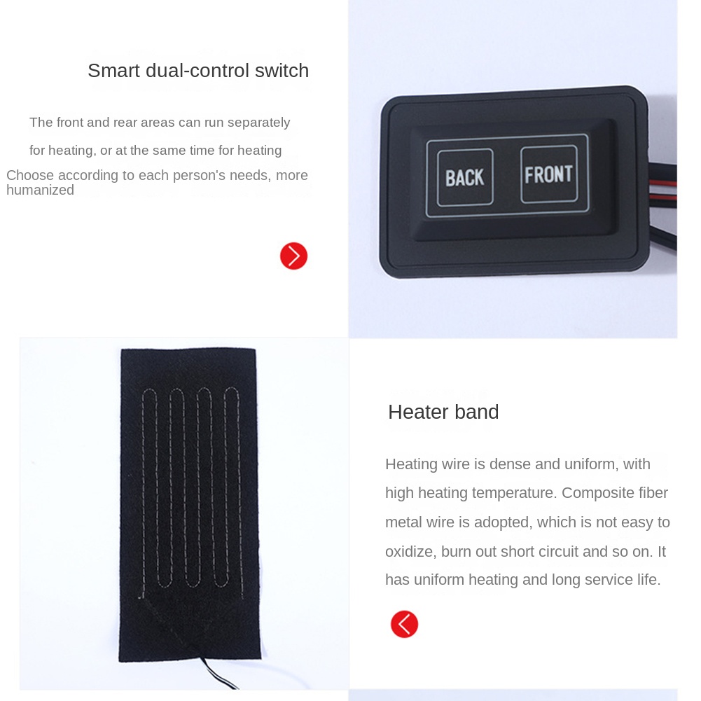AB68 USB 의류 히터 패드 3 기어 조절 가능한  - Heated Pad Electric 리뷰 및 가격