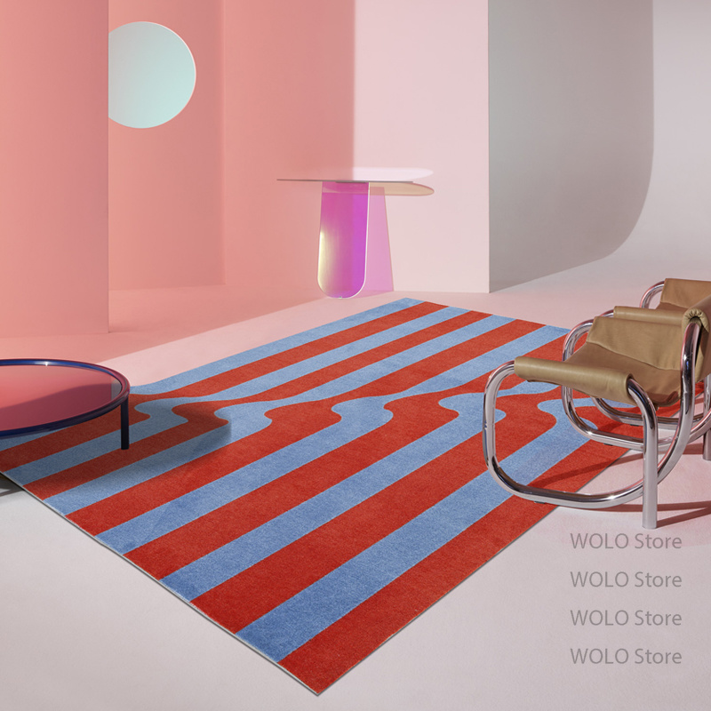 북유럽 거실 장식 빈티지 카펫 불규칙한 빨 수있는 바닥 - Home Textiles Plaid 리뷰 및 가격