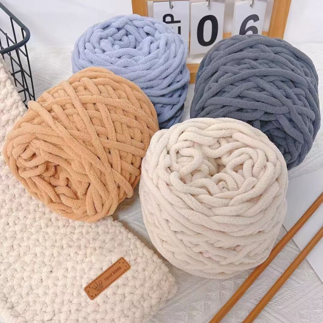 셔닐 뜨게 원사 소프트 아이스 스트립 라인 코튼 원사, - Wool Blanket Herringbone 리뷰 및 가격