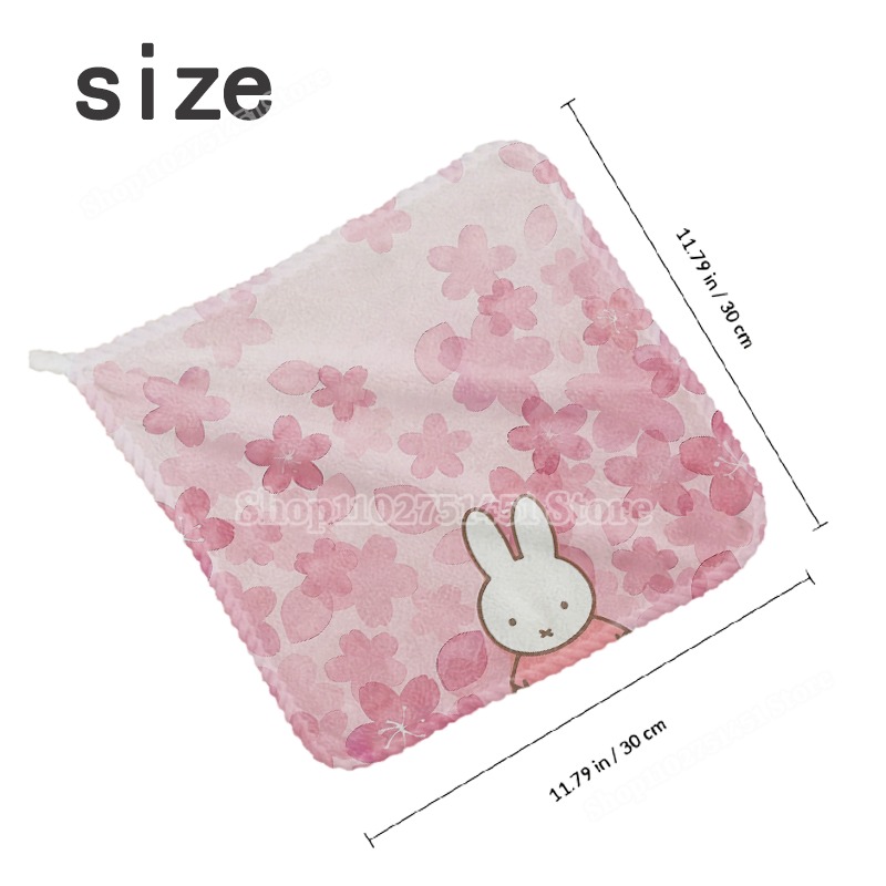 귀여운 미피 프린트 사각 타월 세트 (세안 및 손 닦기 - Home Textiles Face Towel 리뷰 및 가격