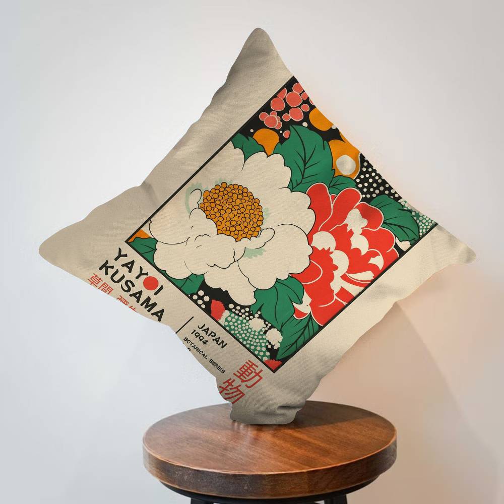 야요이 쿠사마 미술 전시회 쿠션 커버 장식용 베개 소파 - Home Textiles Exhibition 리뷰 및 가격