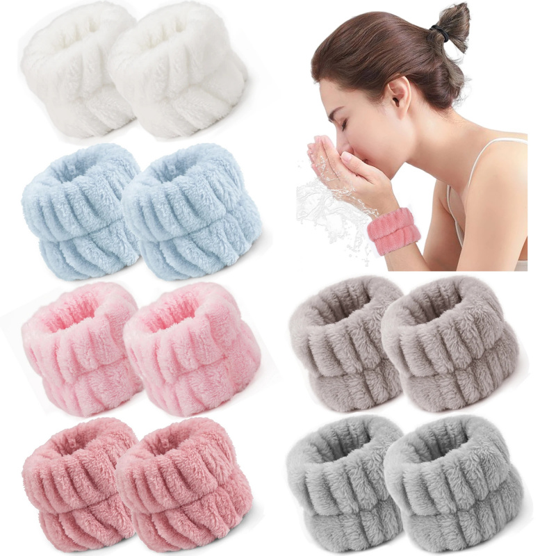 2PCS 재사용 가능한 스파 손목 워시 밴드 부드러운  - Home Textiles Face Towel 리뷰 및 가격