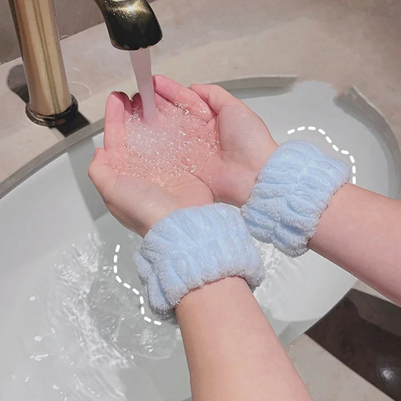 2PCS 재사용 가능한 스파 손목 워시 밴드 부드러운  - Home Textiles Face Towel 리뷰 및 가격