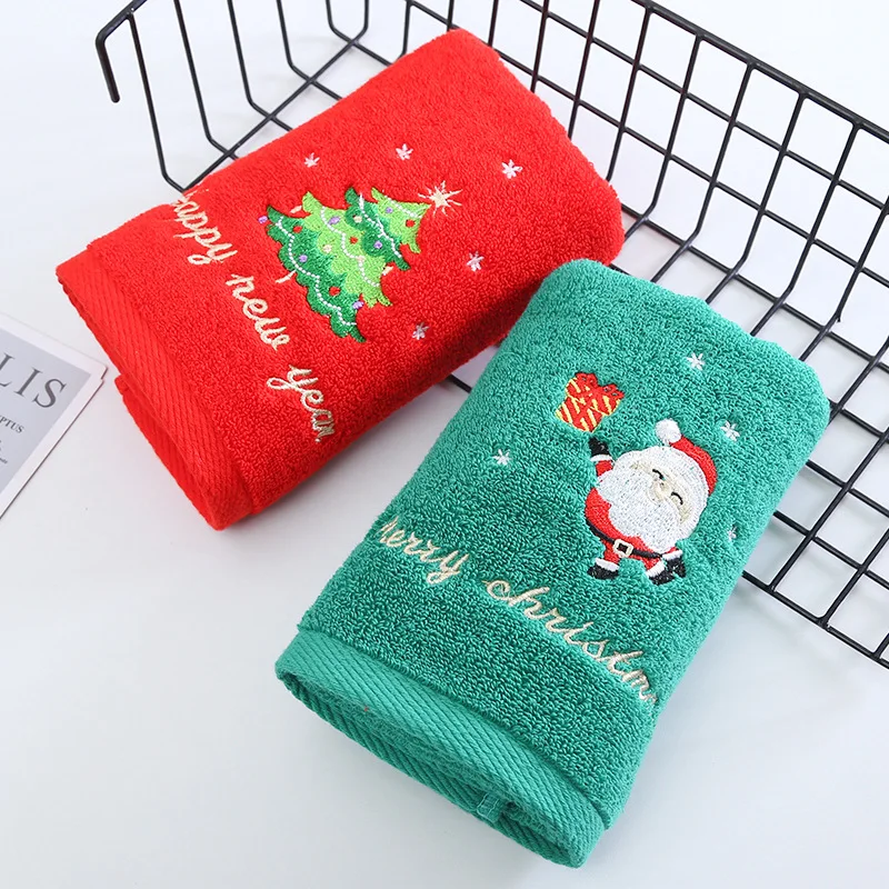 크리스마스 수건 선물 상자 세트 수건 면 세탁 수건 2 - Home Textiles Face Towel 리뷰 및 가격