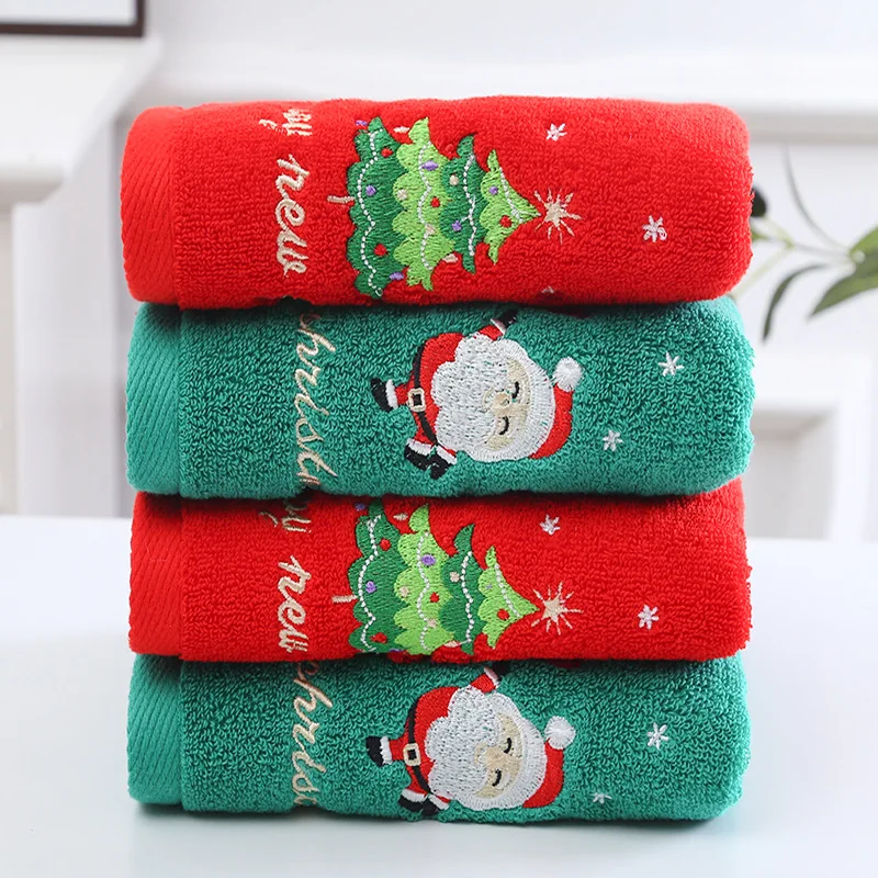 크리스마스 수건 선물 상자 세트 수건 면 세탁 수건 2 - Home Textiles Face Towel 리뷰 및 가격