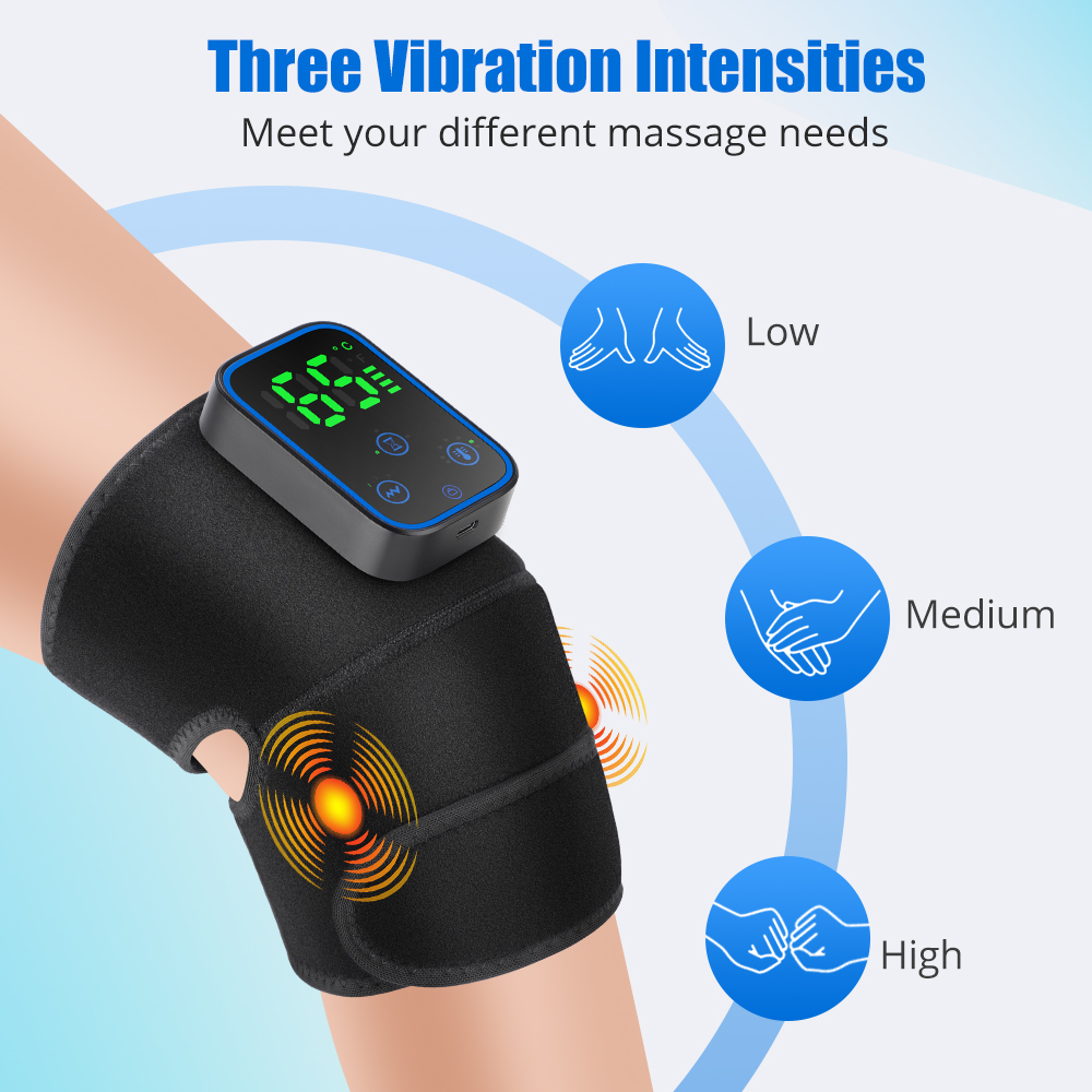 3-IN-1 무릎 마사지기 APP 제어 그래핀 가열 진 - Heated Pad Electric 리뷰 및 가격